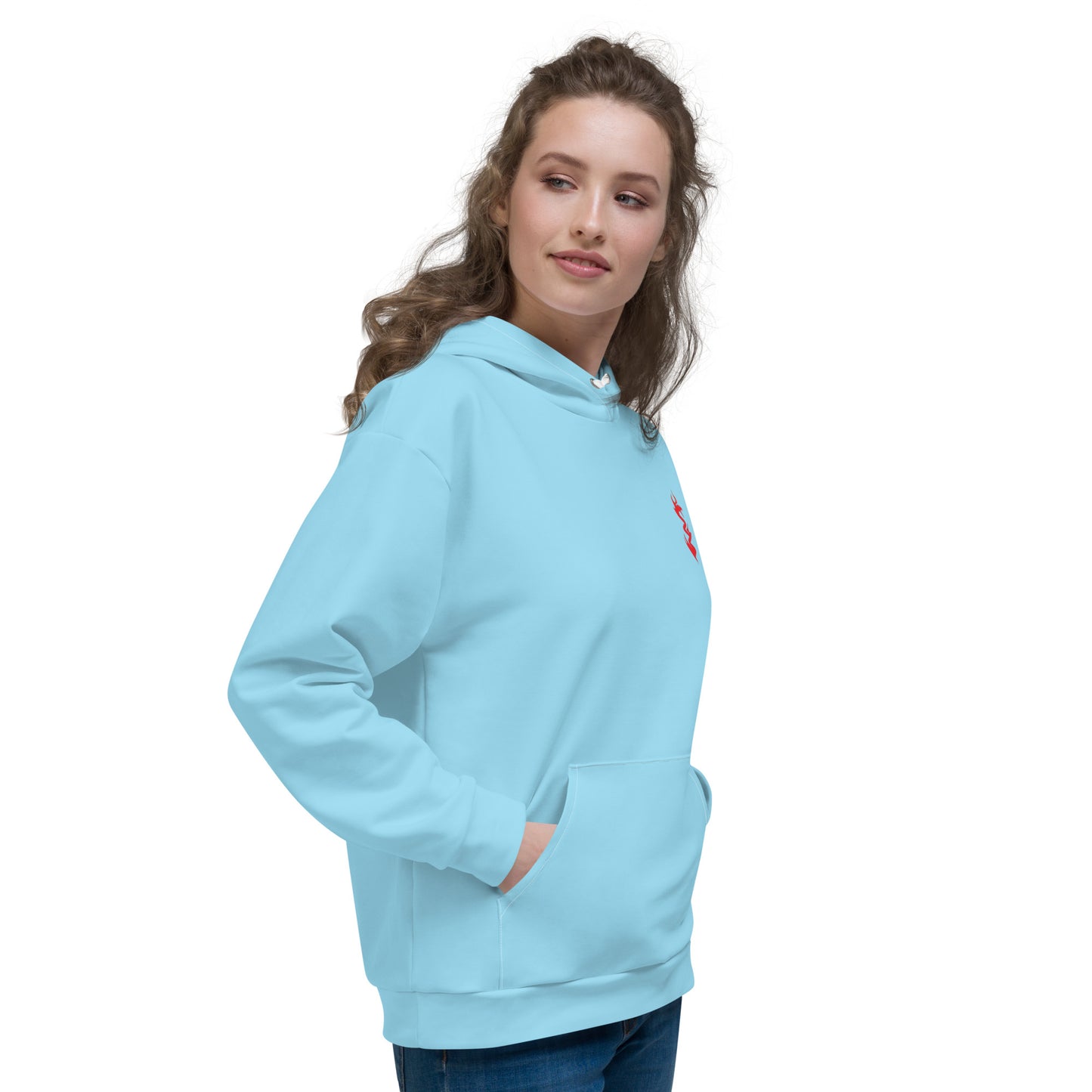 Design 1 // Unisex // Hoodies // Pulli // Blue // Front 1