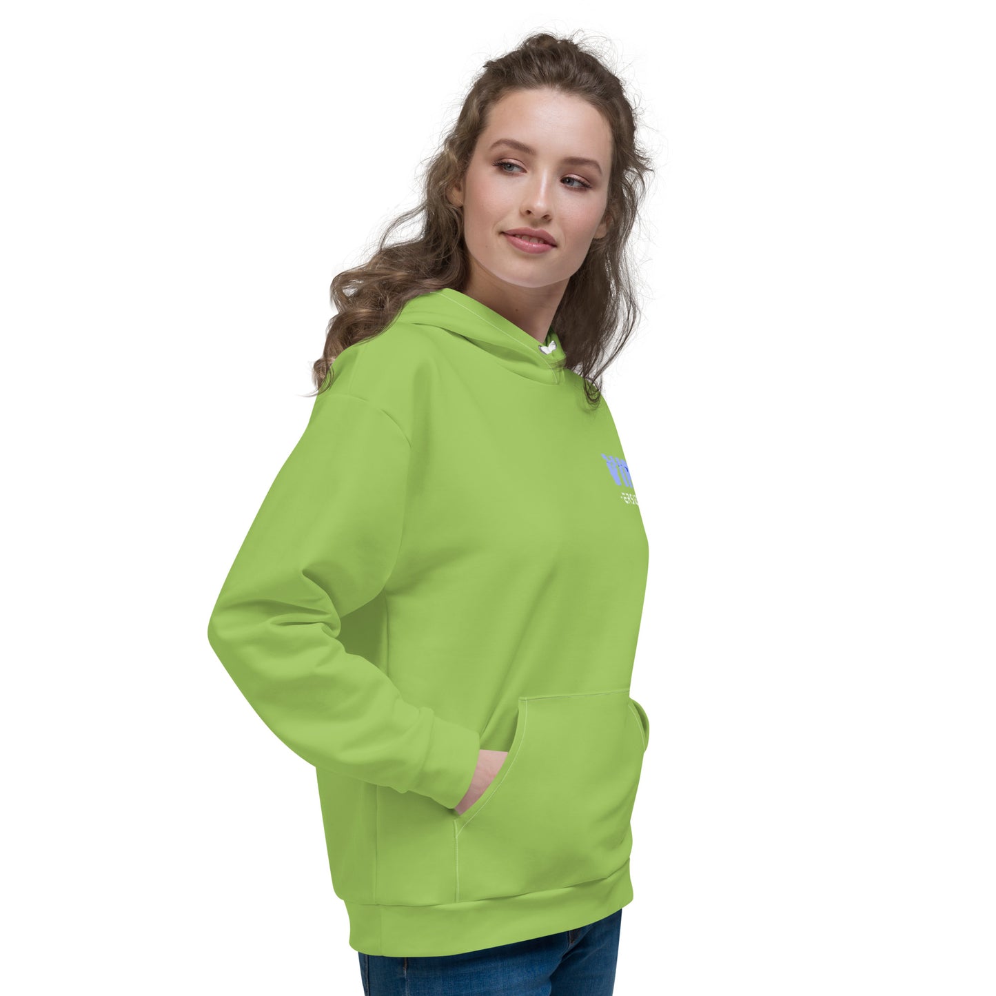 Design 1 // Unisex // Hoodies // Pulli // Green // Front 3