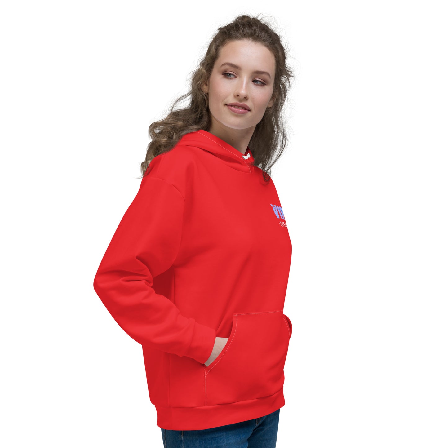 Design 1 // Unisex // Hoodies // Pulli // Red // Front 3