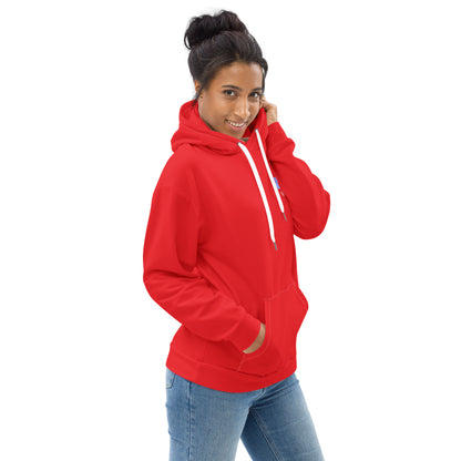 Design 1 // Unisex // Hoodies // Pulli // Red // Front 3