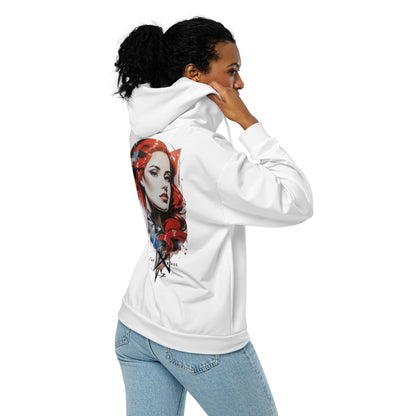 Design 1 // Unisex // Hoodies // Zipper // White - Viper-Size