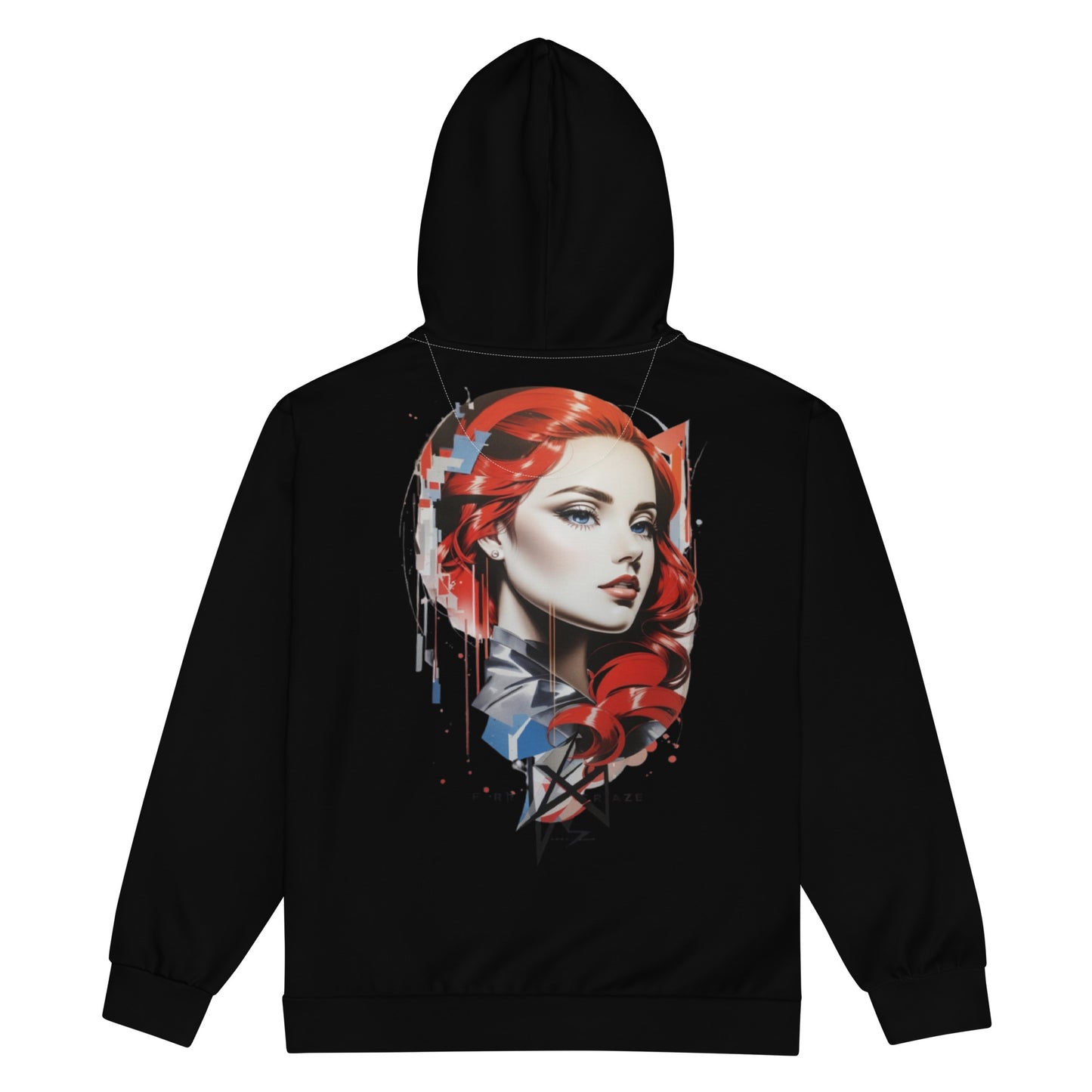 Design 1 // Unisex // Hoodies // Zipper // Black - Viper-Size