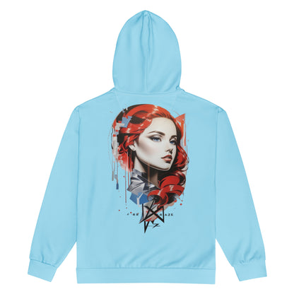 Design 1 // Unisex // Hoodies // Zipper // Blue - Viper-Size