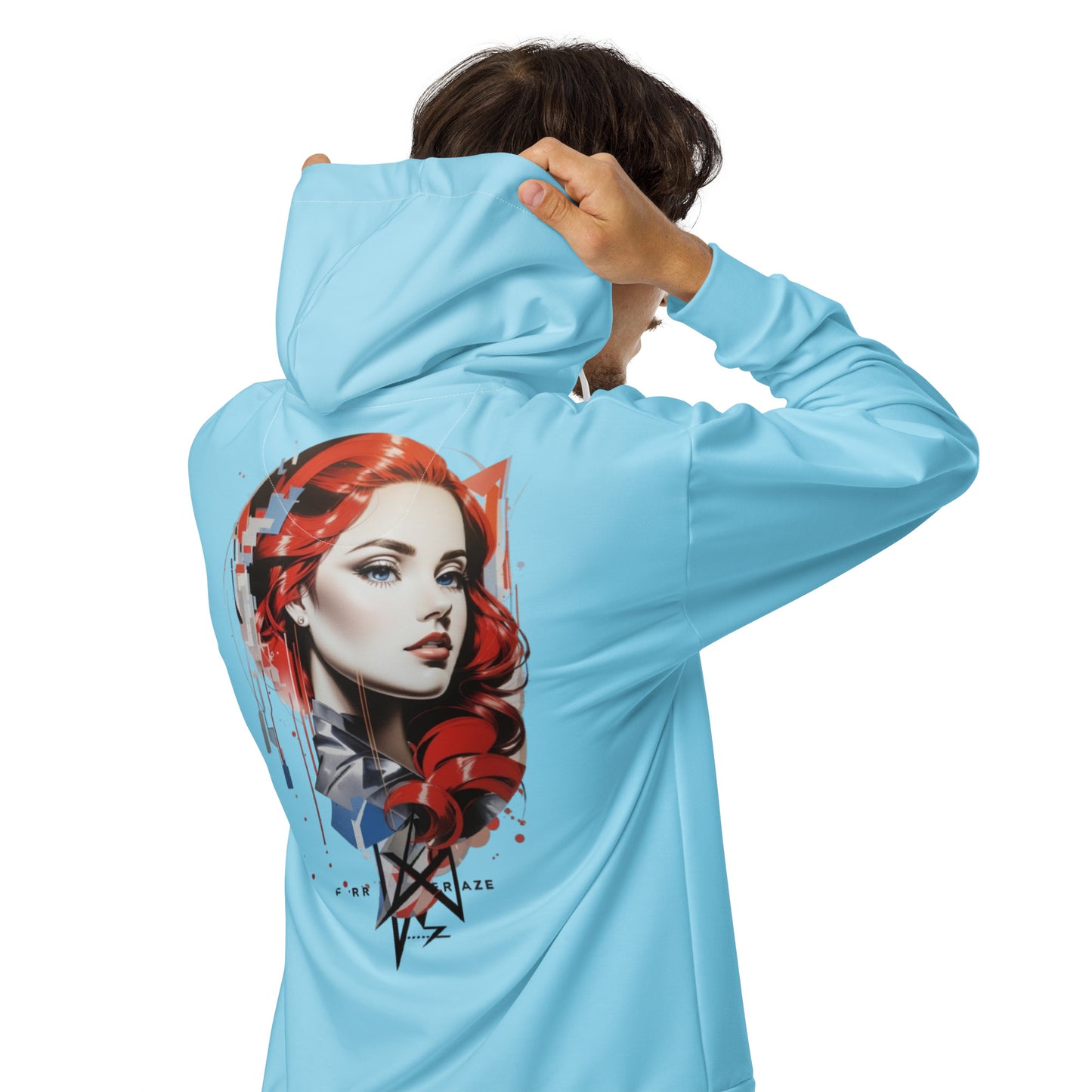 Design 1 // Unisex // Hoodies // Zipper // Blue - Viper-Size