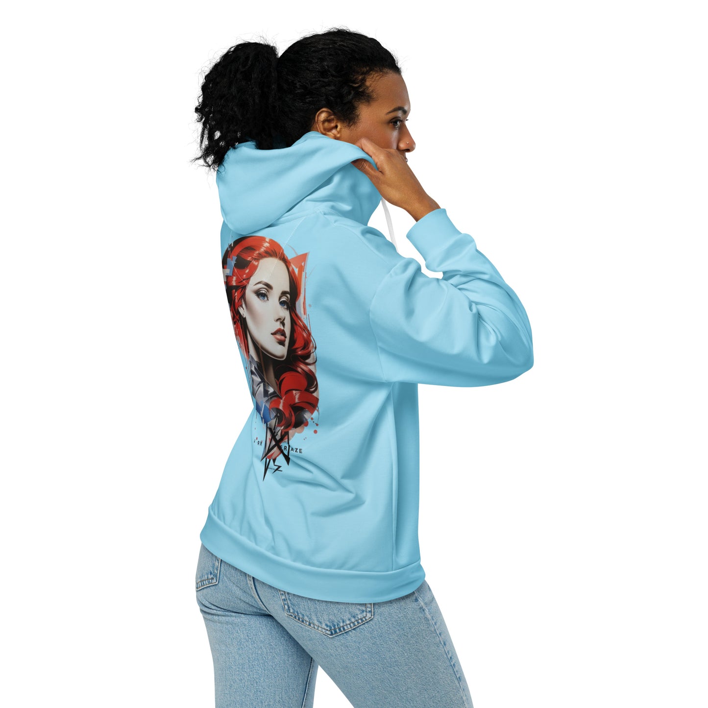 Design 1 // Unisex // Hoodies // Zipper // Blue - Viper-Size