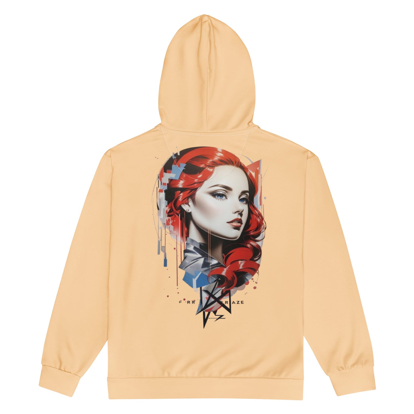 Design 1 // Unisex // Hoodies // Zipper // Beige - Viper-Size