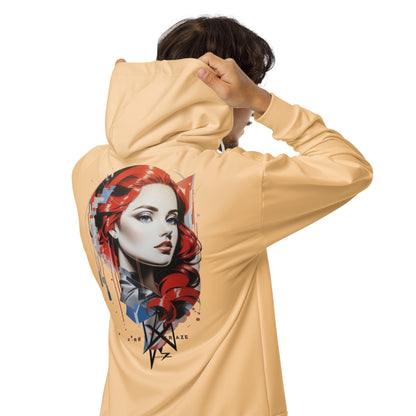 Design 1 // Unisex // Hoodies // Zipper // Beige - Viper-Size