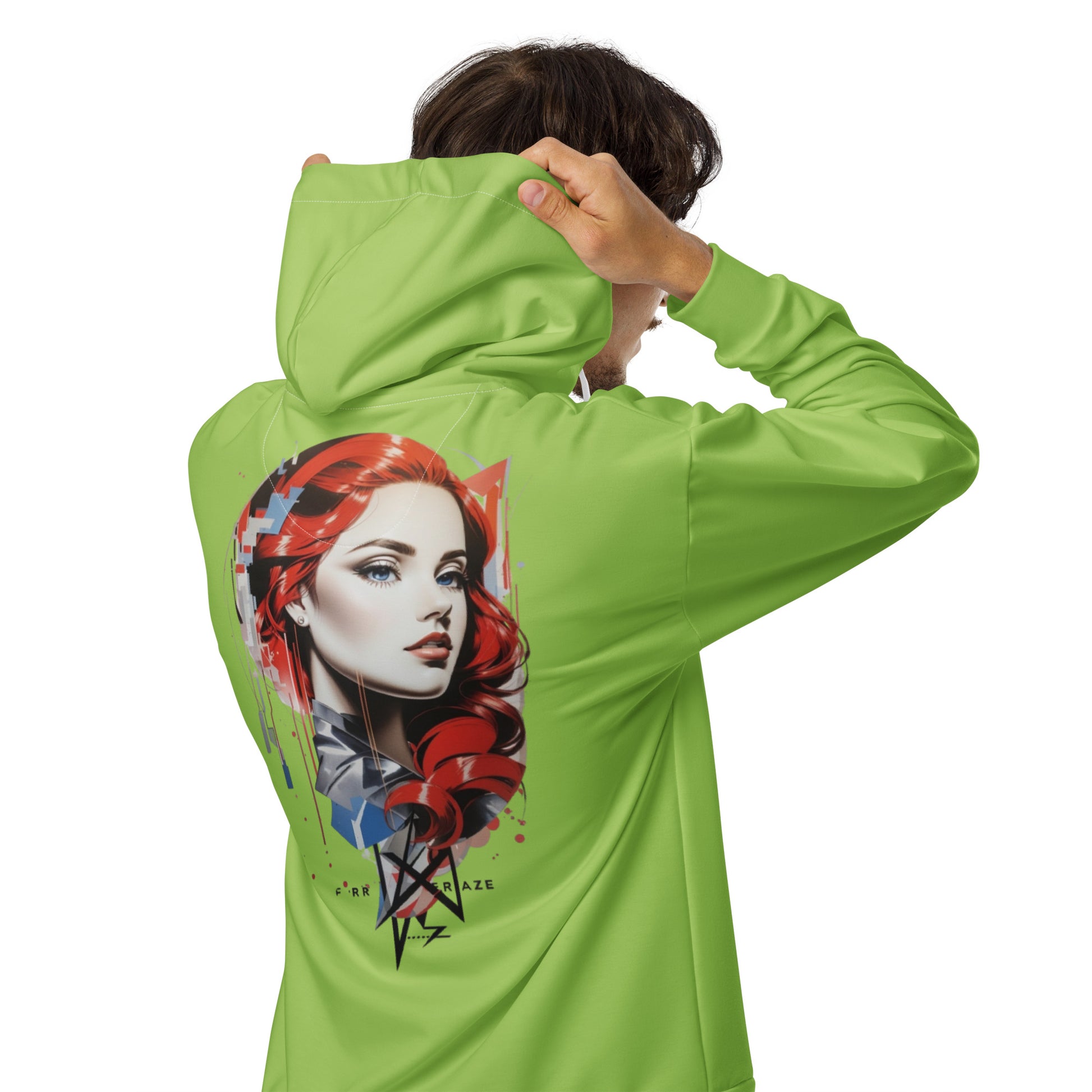 Design 1 // Unisex // Hoodies // Zipper // Green - Viper-Size