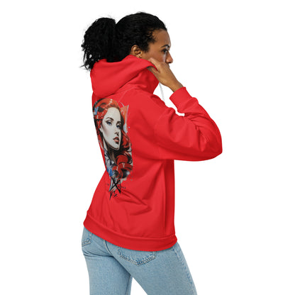 Design 1 // Unisex // Hoodies // Zipper // Red - Viper-Size