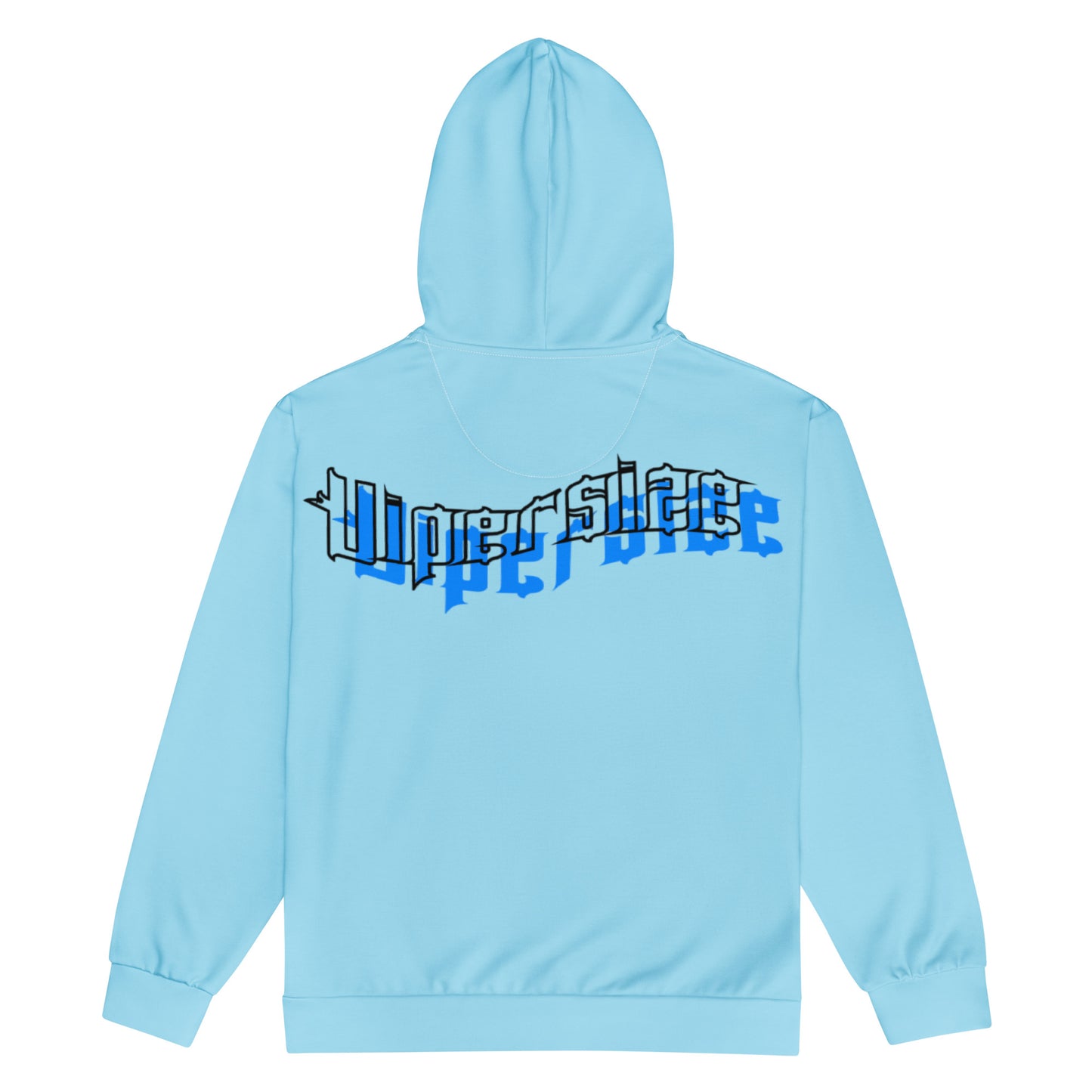 Design 2 // Unisex // Hoodies // Zipper // Blue // Front 2