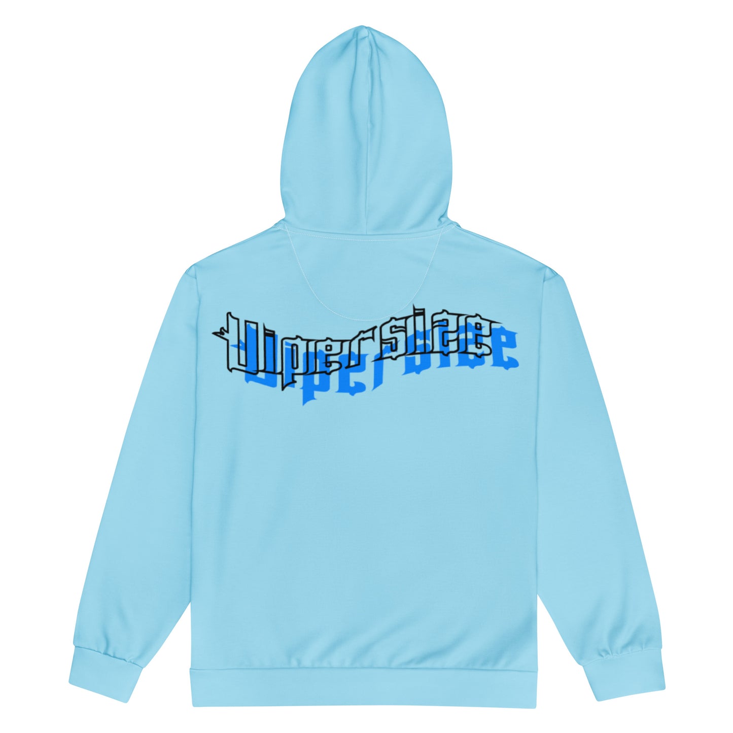 Design 2 // Unisex // Hoodies // Zipper // Blue // Front 3