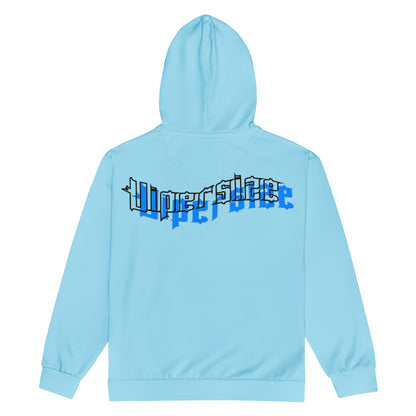 Design 2 // Unisex // Hoodies // Zipper // Blue // Front 4