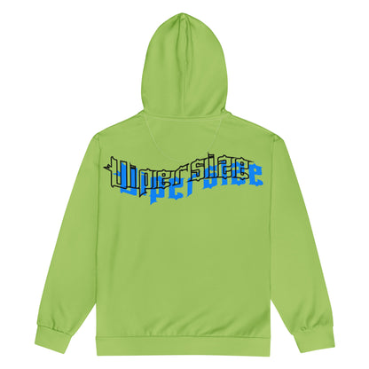 Design 2 // Unisex // Hoodies // Zipper // Green // Front 1