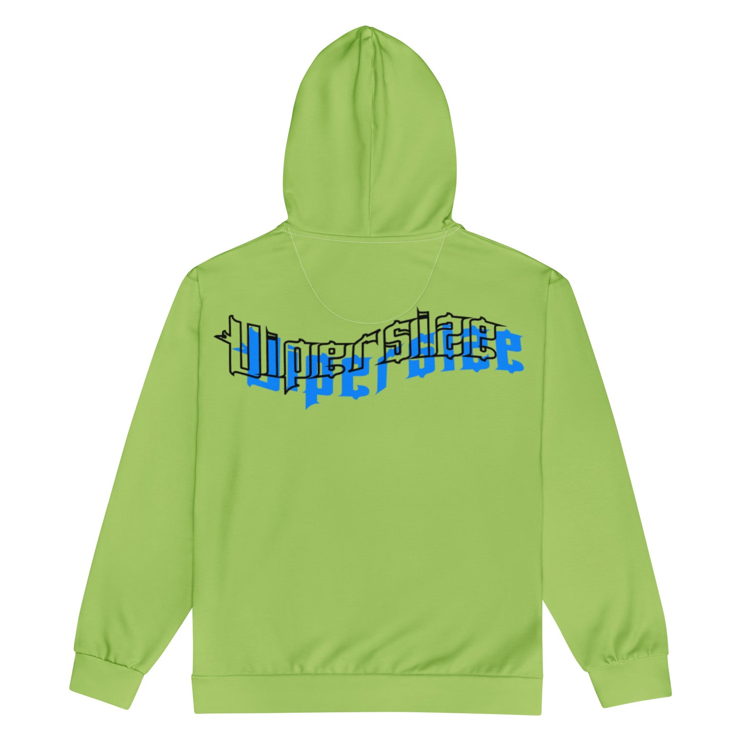 Design 2 // Unisex // Hoodies // Zipper // Green // Front 3