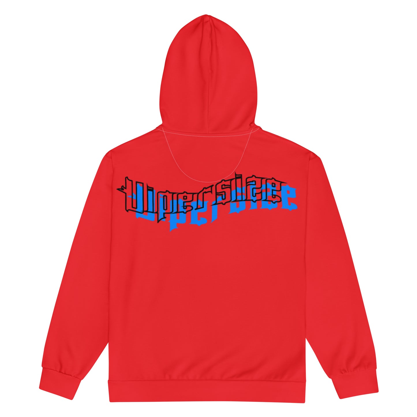 Design 2 // Unisex // Hoodies // Zipper // Red // Front 1