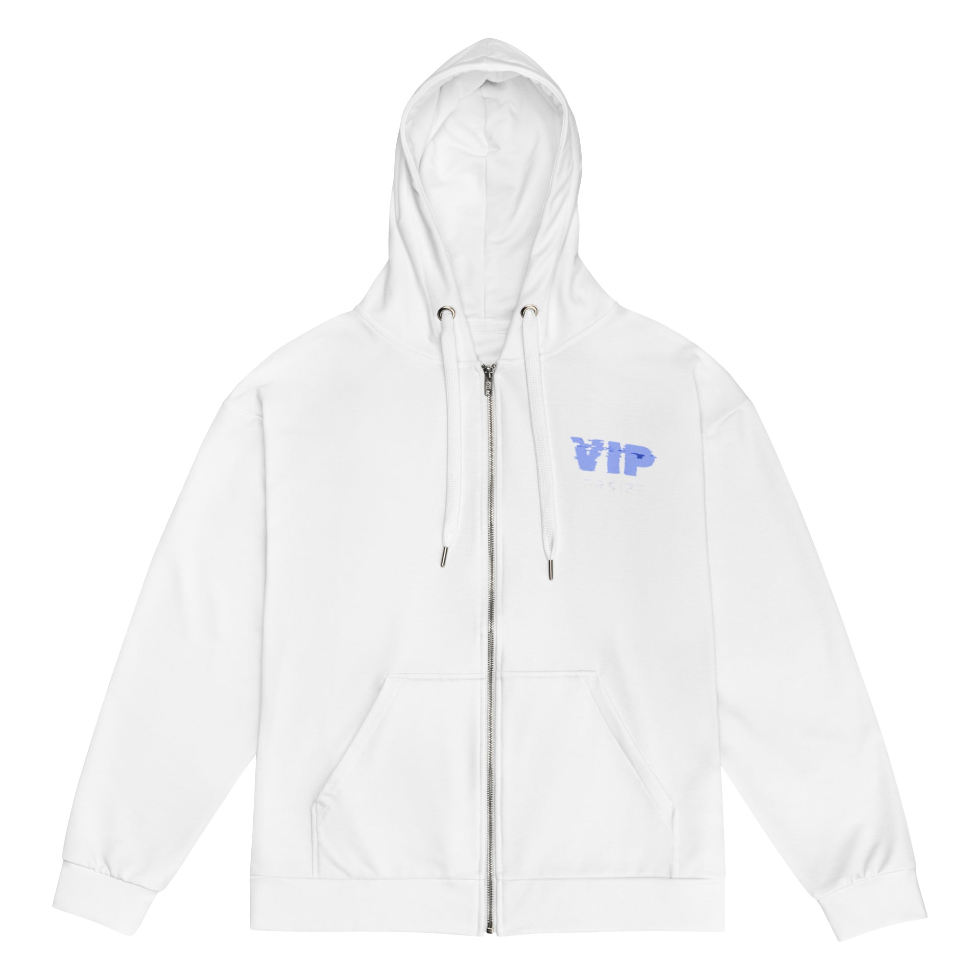 Design 1 // Unisex // Hoodies // Zipper // White // Front 3 - Viper-Size