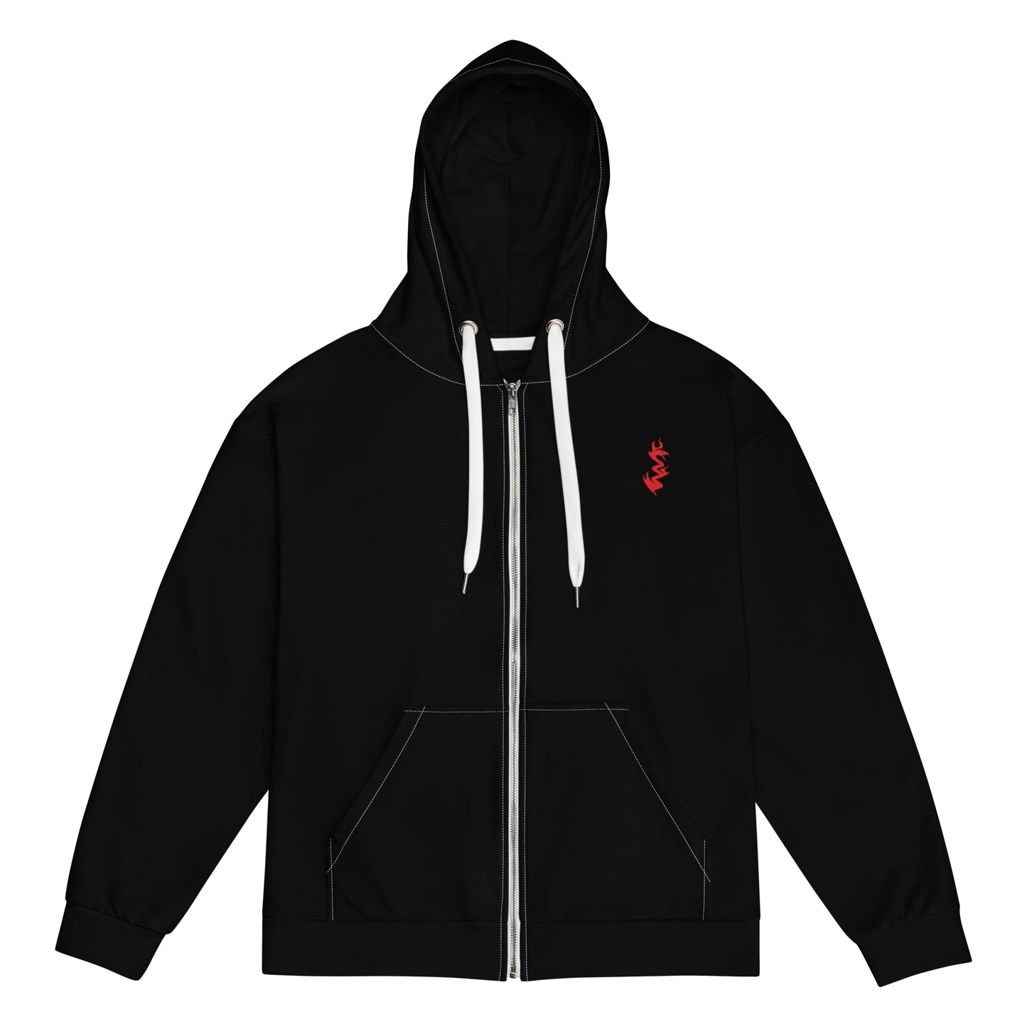 Design 1 // Unisex // Hoodies // Zipper // Black // Front 1 - Viper-Size