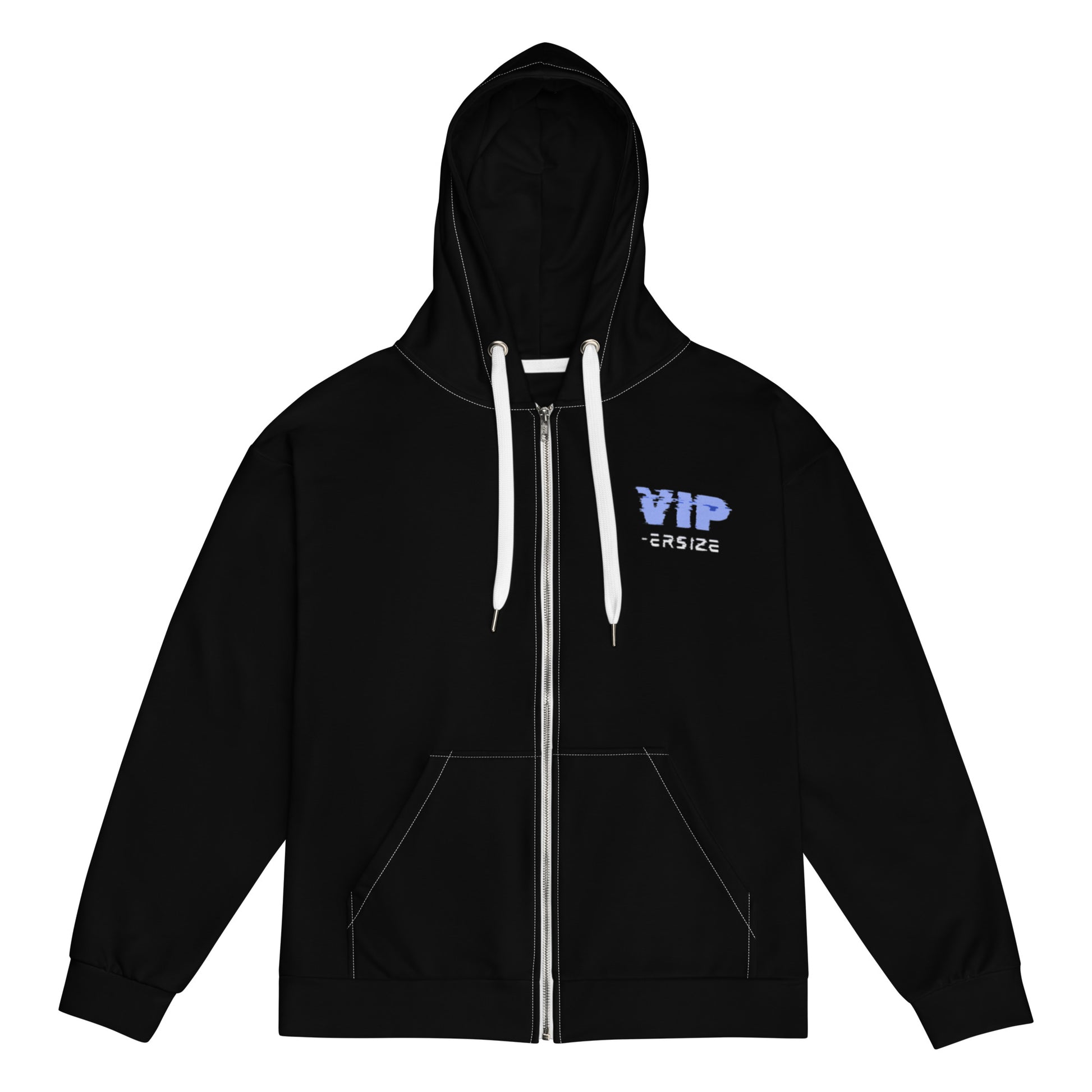 Design 1 // Unisex // Hoodies // Zipper // Black // Front 3 - Viper-Size