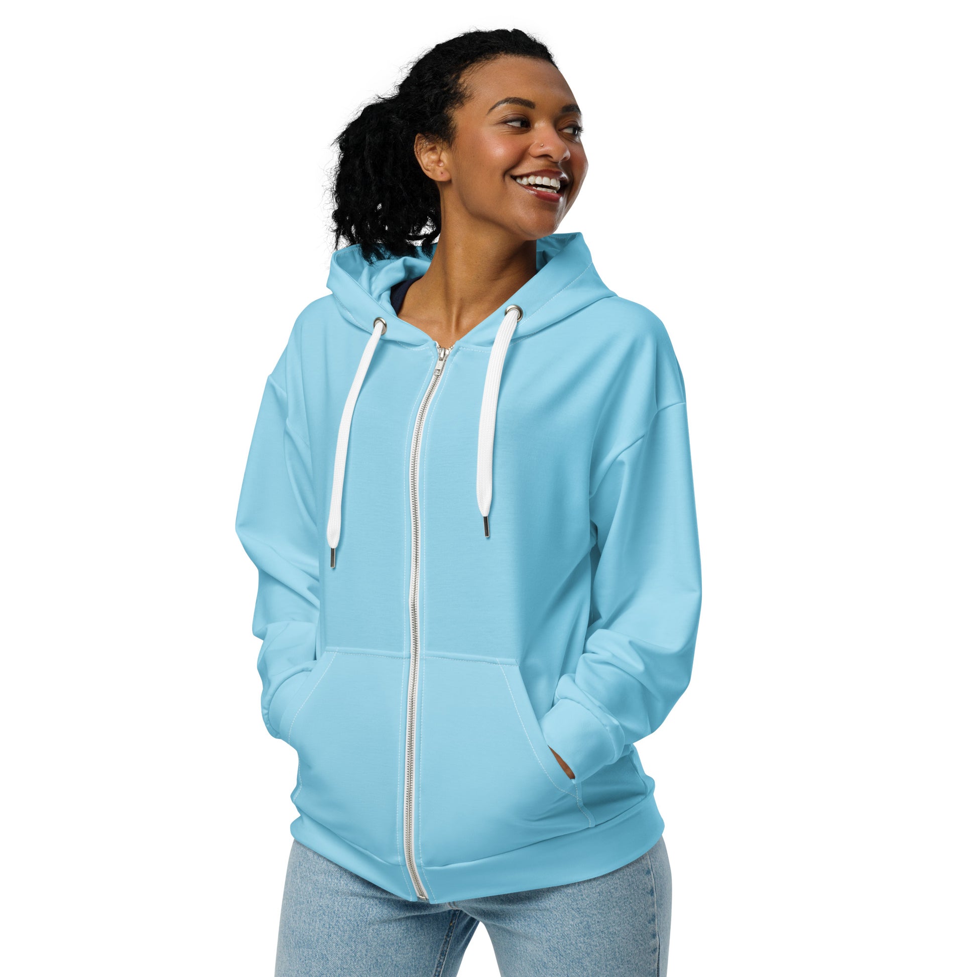 Design 1 // Unisex // Hoodies // Zipper // Blue - Viper-Size