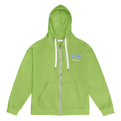 Design 1 // Unisex // Hoodies // Zipper // Green // Front 3 - Viper-Size