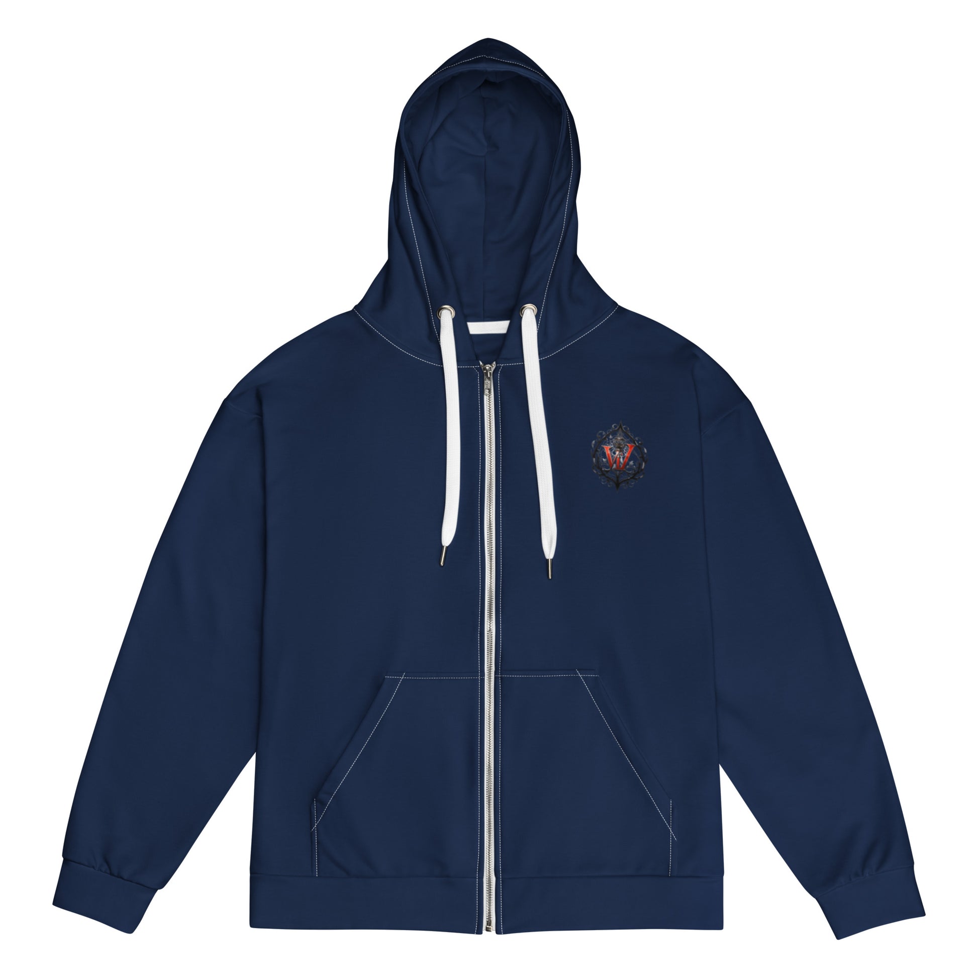 Design 1 // Unisex // Hoodies // Zipper // Navy // Front 4 - Viper-Size