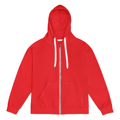 Design 1 // Unisex // Hoodies // Zipper // Red - Viper-Size