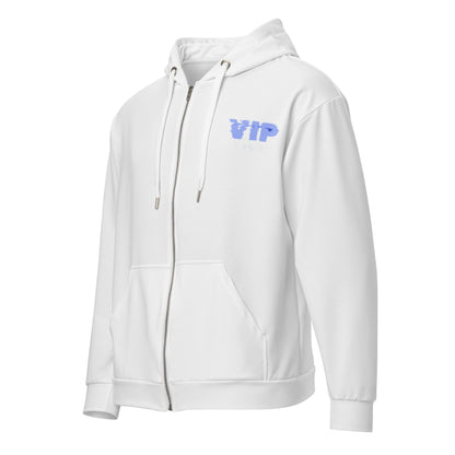 Design 1 // Unisex // Hoodies // Zipper // White // Front 3 - Viper-Size