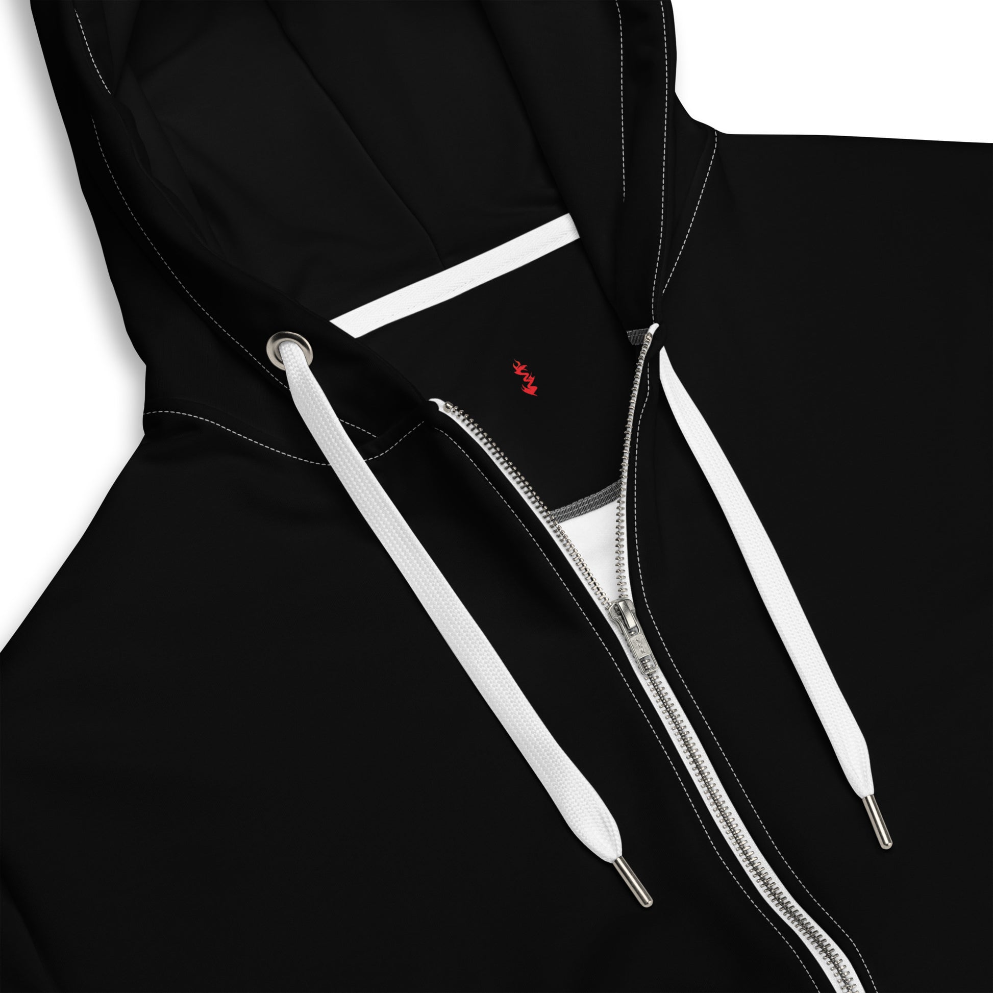 Design 1 // Unisex // Hoodies // Zipper // Black - Viper-Size