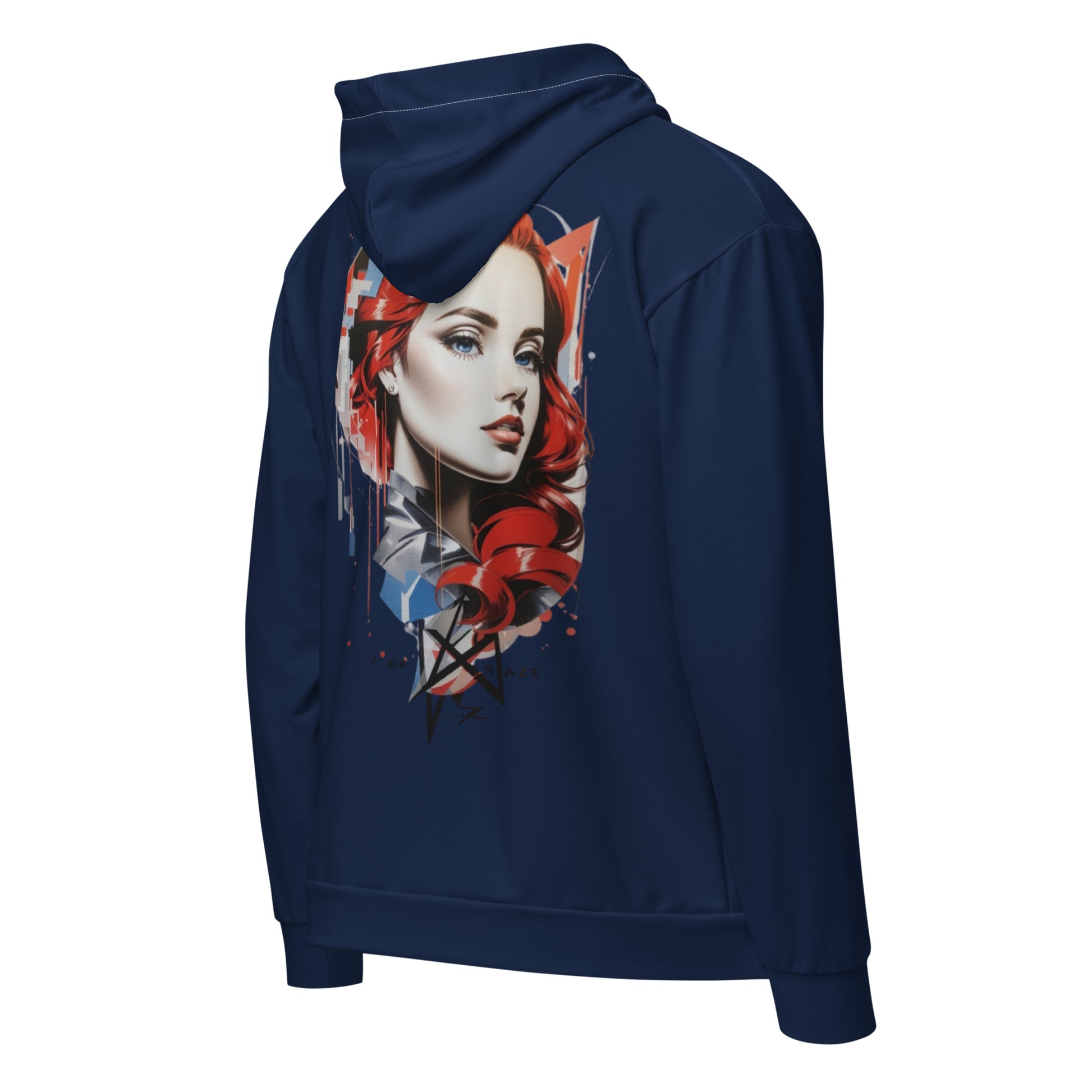 Design 1 // Unisex // Hoodies // Zipper // Navy - Viper-Size