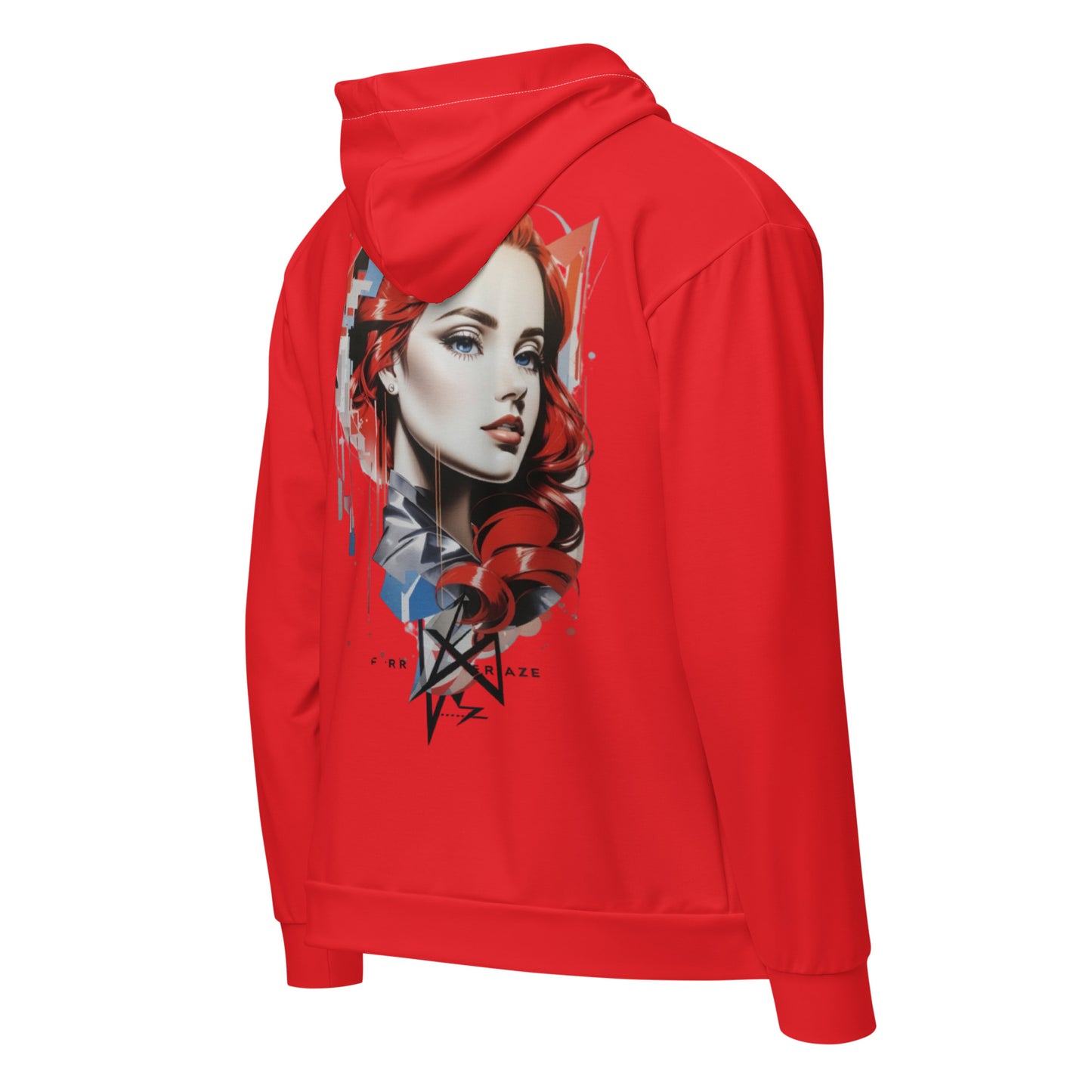 Design 1 // Unisex // Hoodies // Zipper // Red - Viper-Size