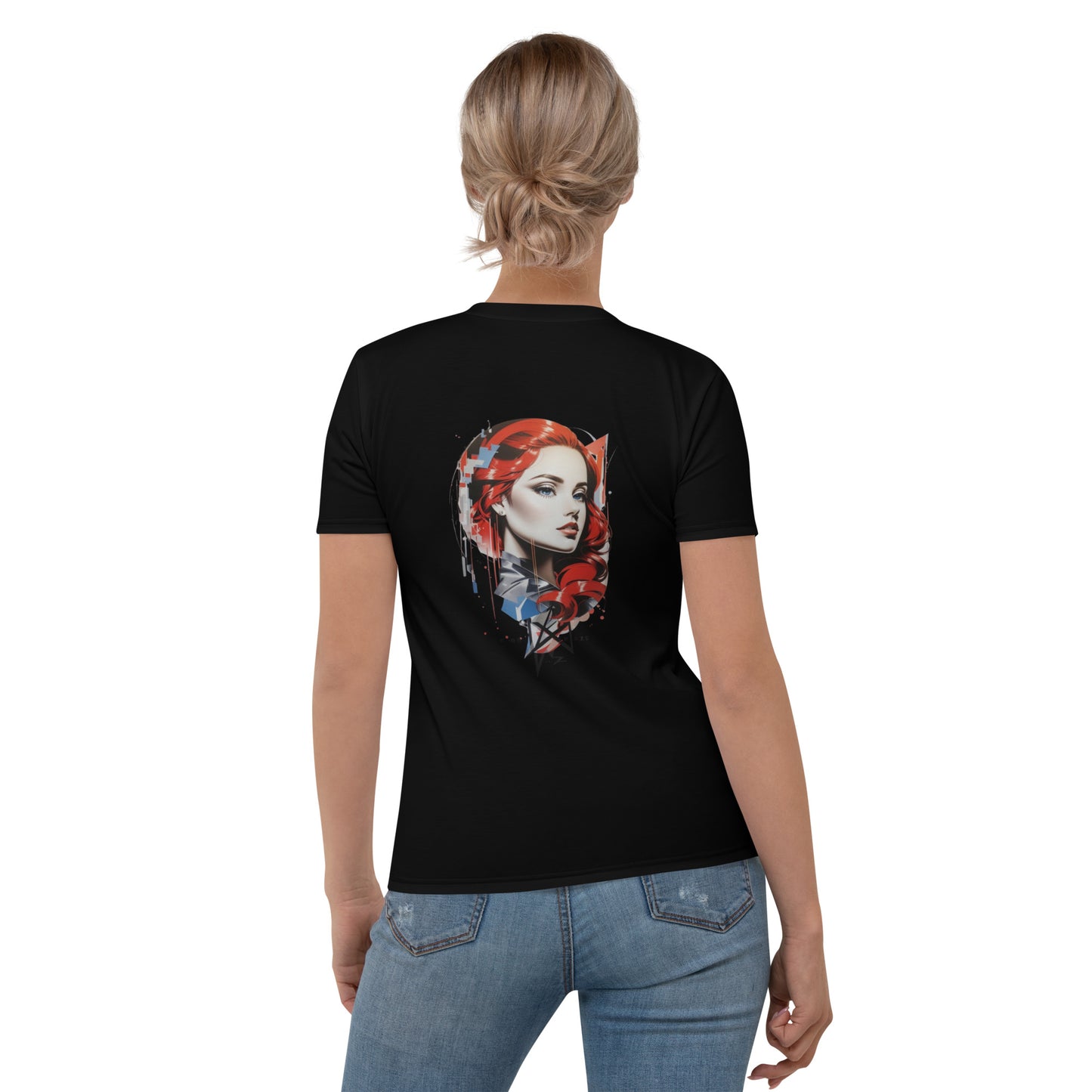 Design 1 // Women // Shirts // T-Shirt // Black // Front 1 - Viper-Size