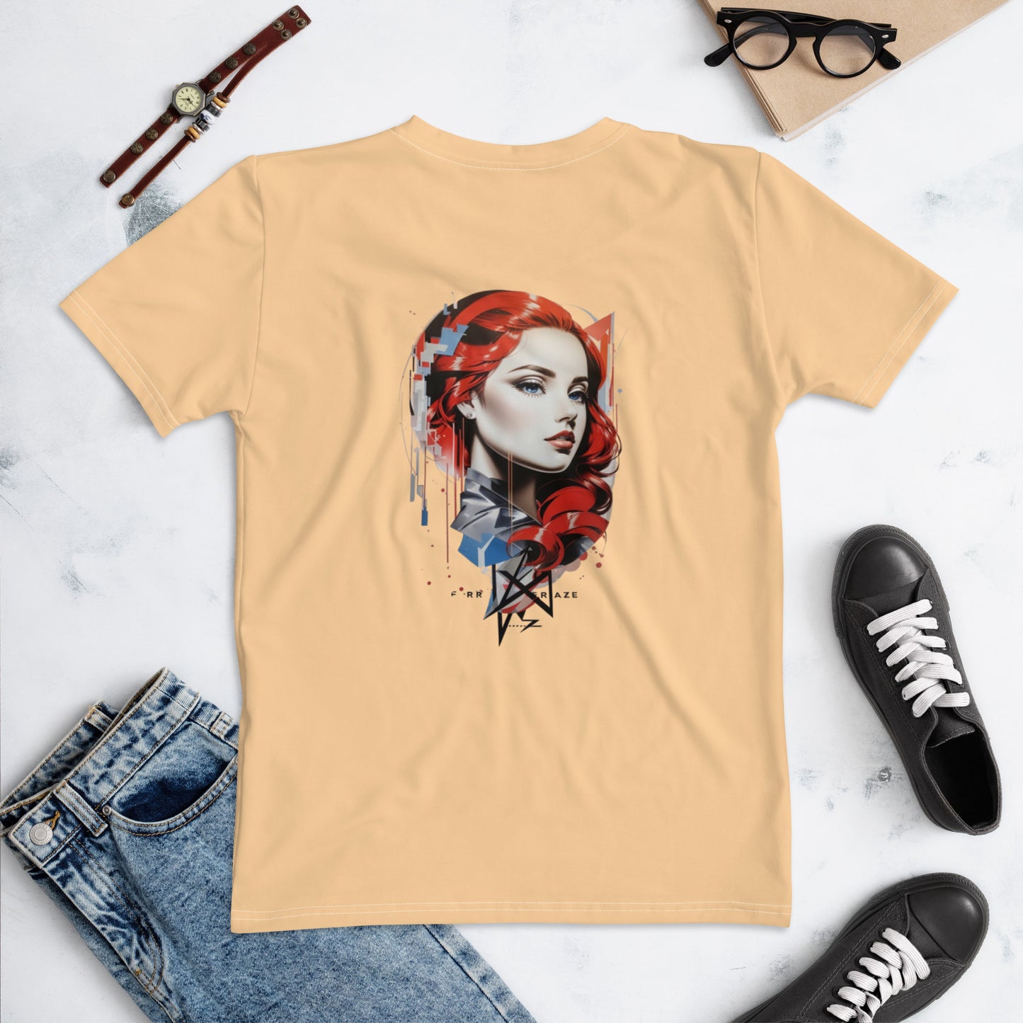 Design 1 // Women // Shirts // T-Shirt // Beige - Viper-Size