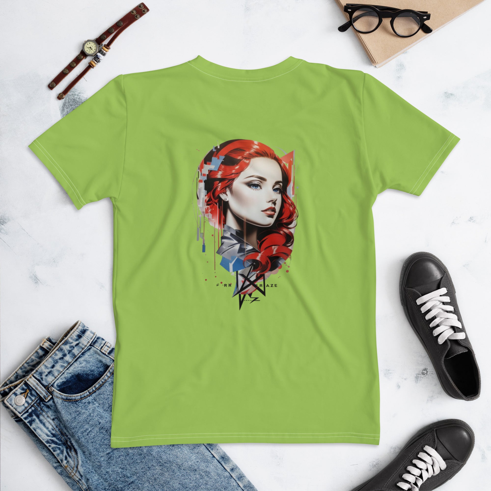 Design 1 // Women // Shirts // T-Shirt // Green - Viper-Size