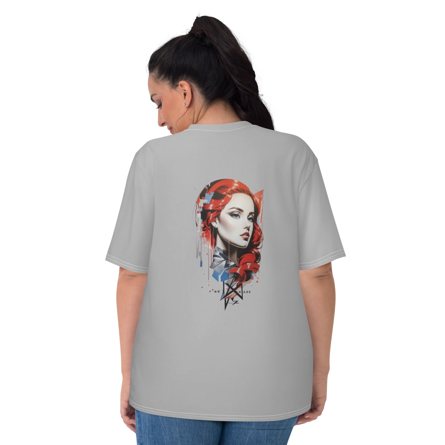 Design 1 // Women // Shirts // T-Shirt // Grey // Front 1 - Viper-Size