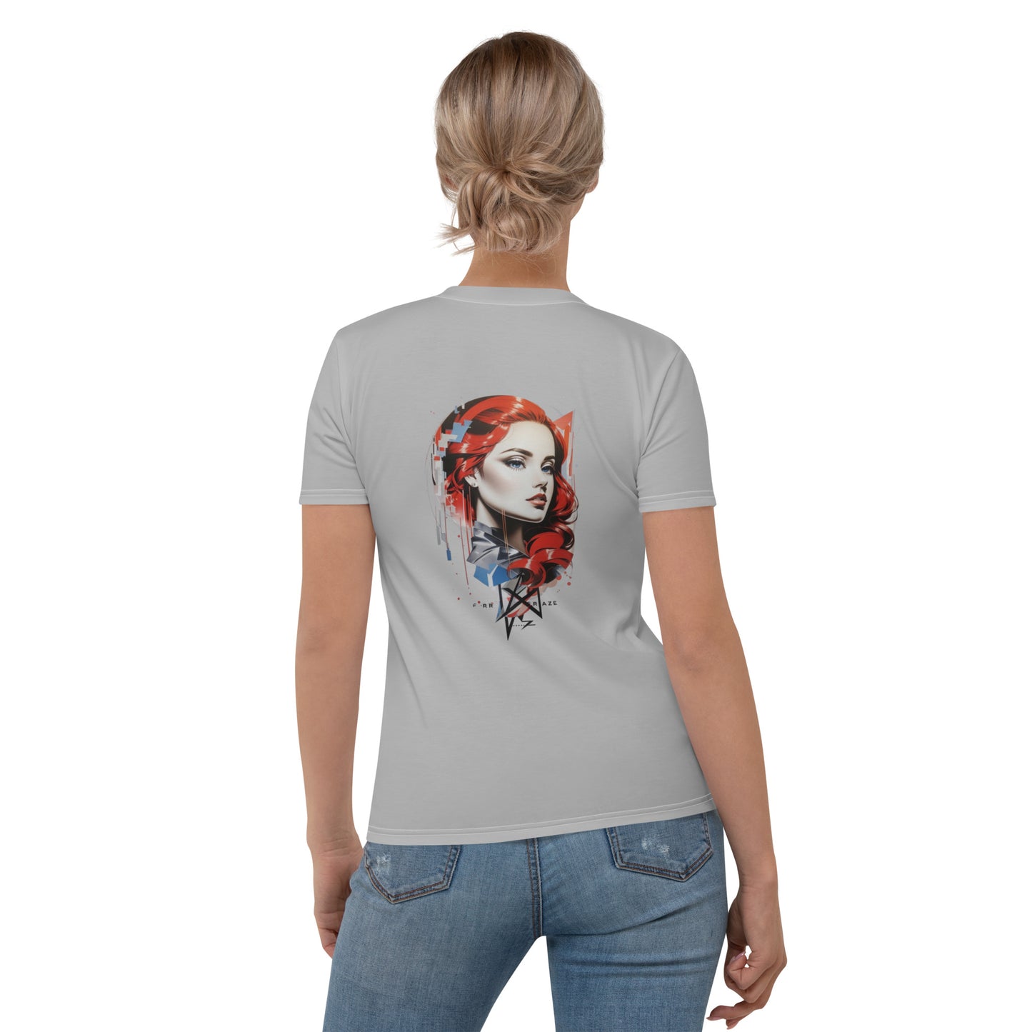 Design 1 // Women // Shirts // T-Shirt // Grey // Front 3 - Viper-Size