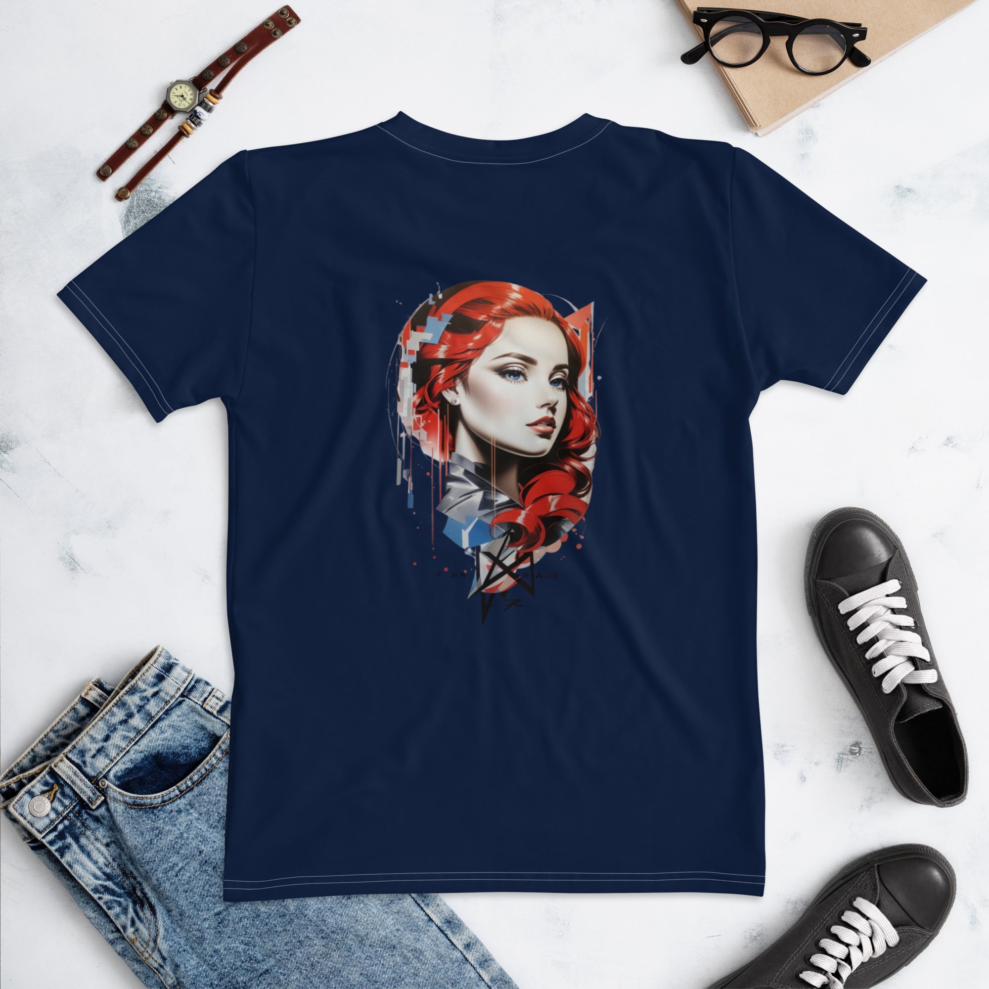 Design 1 // Women // Shirts // T-Shirt // Navy - Viper-Size