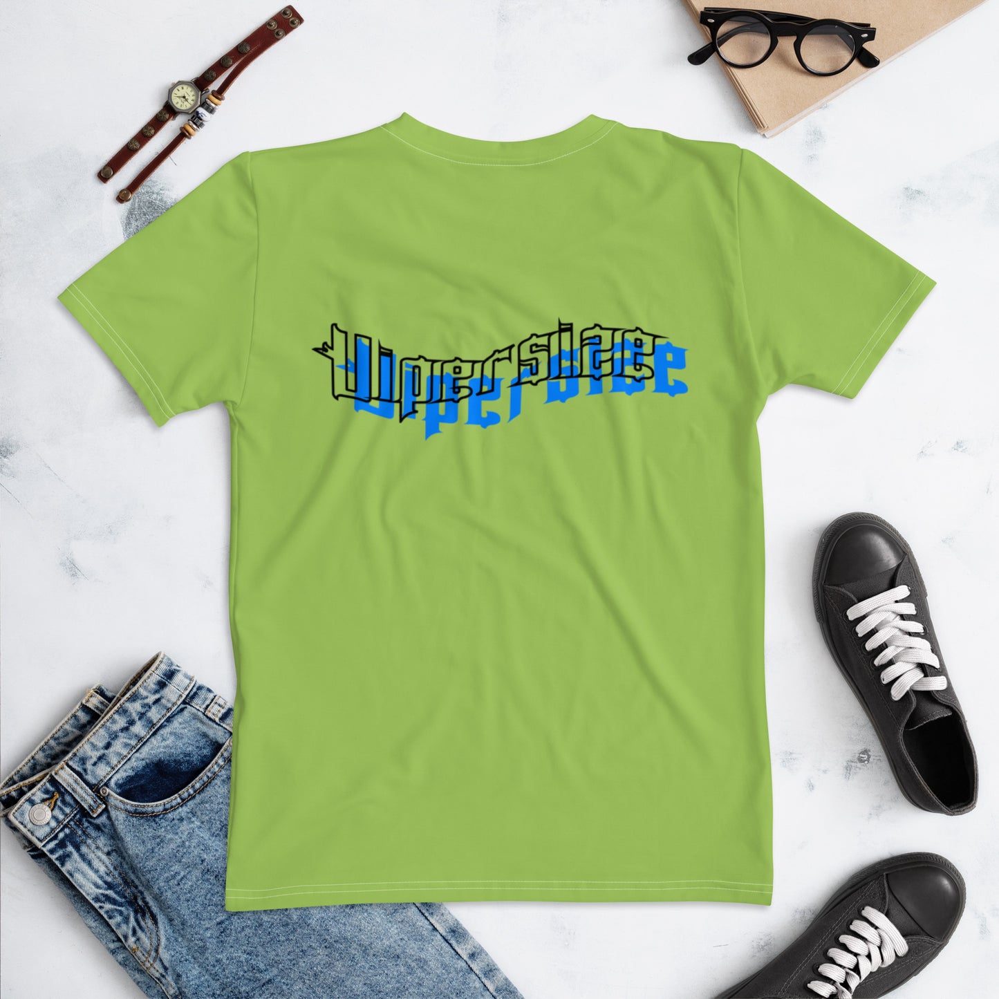 Design 2 // Women // Shirts // T-Shirt // Green // Front 3