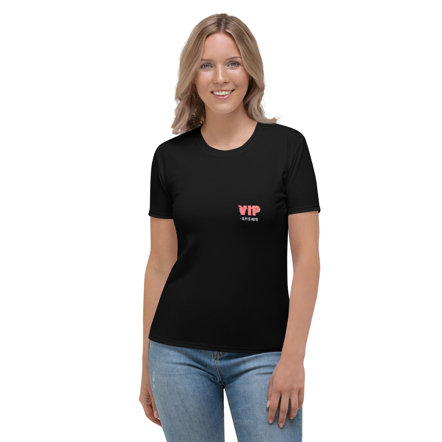 Design 1 // Women // Shirts // T-Shirt // Black // Front 2 - Viper-Size