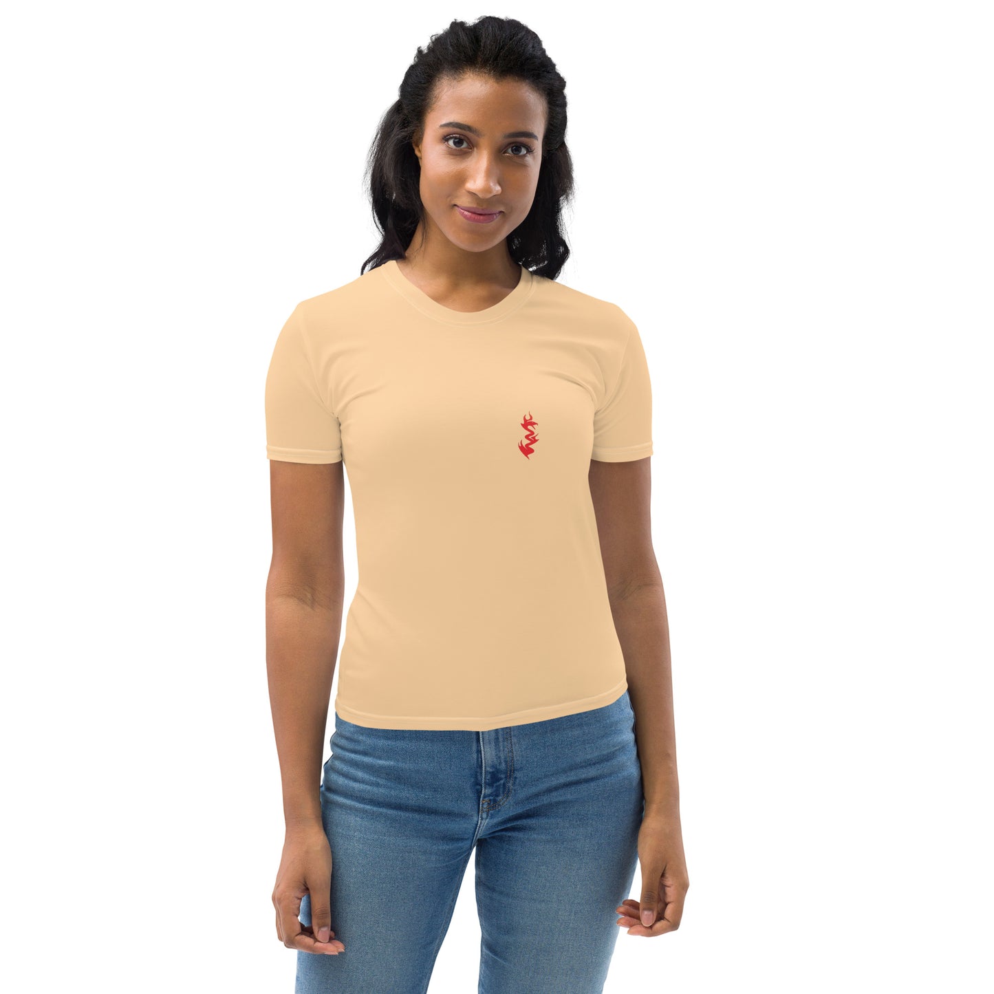 Design 1 // Women // Shirts // T-Shirt // Beige // Front 1 - Viper-Size