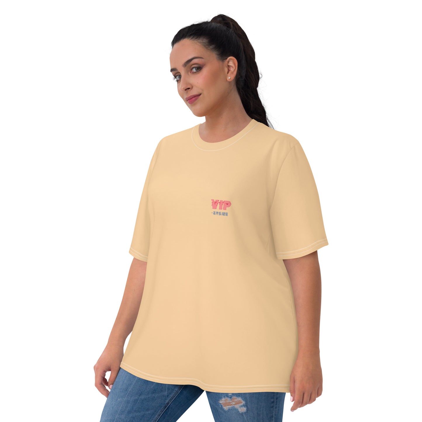 Design 1 // Women // Shirts // T-Shirt // Beige // Front 2 - Viper-Size