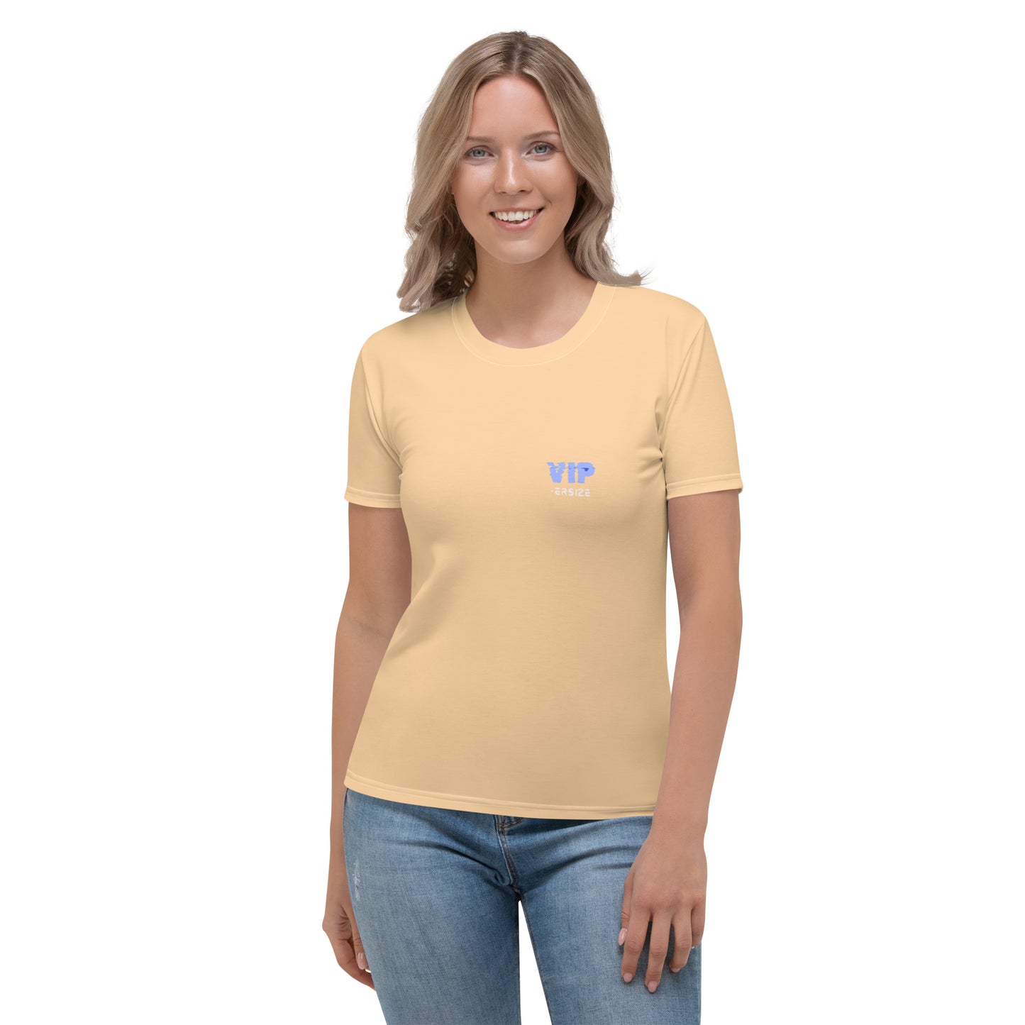 Design 1 // Women // Shirts // T-Shirt // Beige // Front 3 - Viper-Size