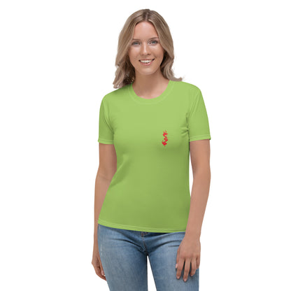 Design 1 // Women // Shirts // T-Shirt // Green // Front 1 - Viper-Size