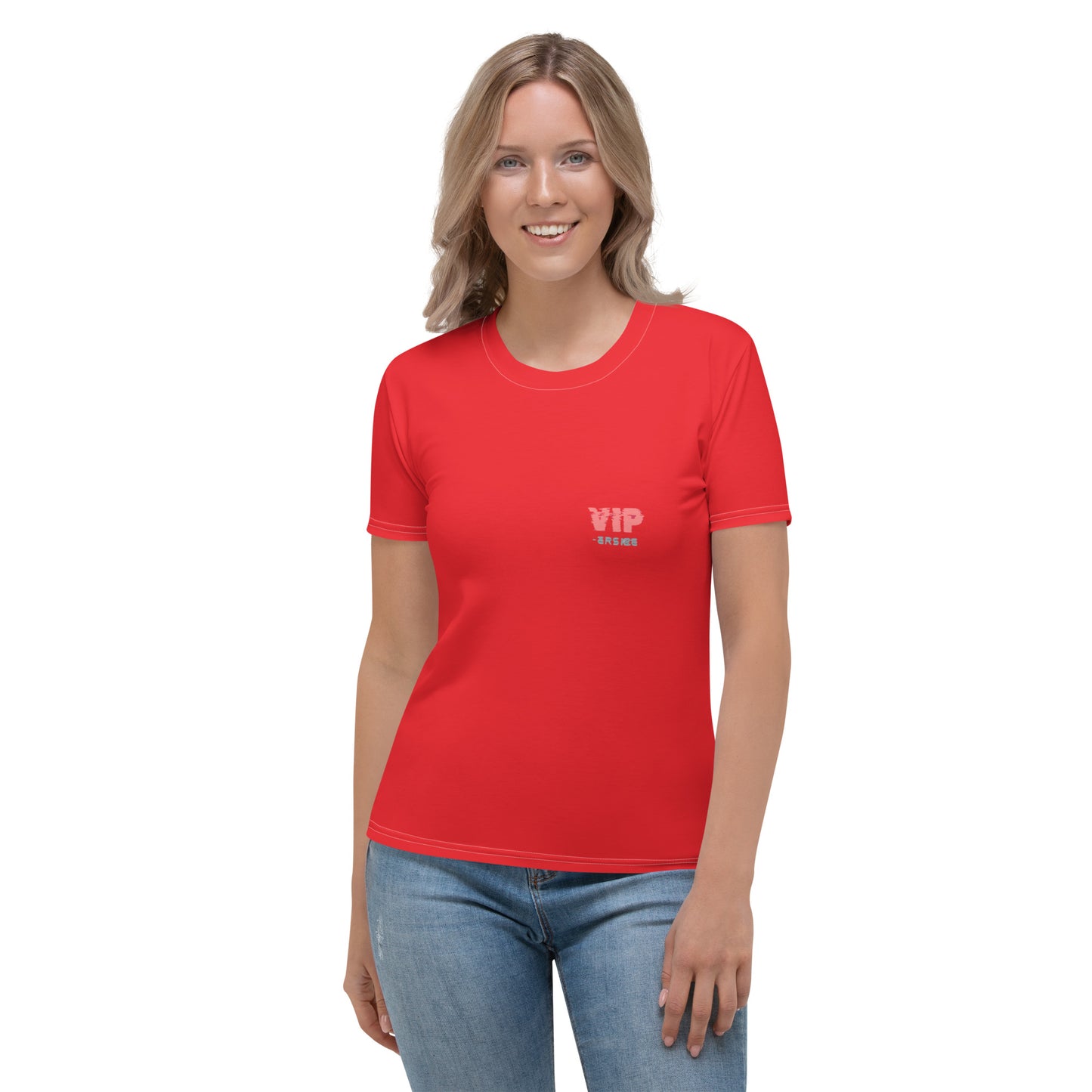 Design 1 // Women // Shirts // T-Shirt // Red // Front 2 - Viper-Size