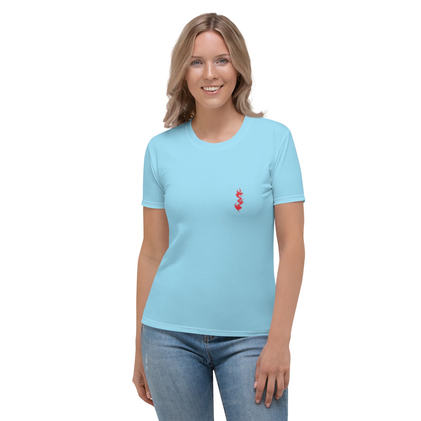 Design 2 // Women // Shirts // T-Shirt // Blue // Front 1