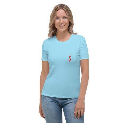 Design 2 // Women // Shirts // T-Shirt // Blue // Front 1