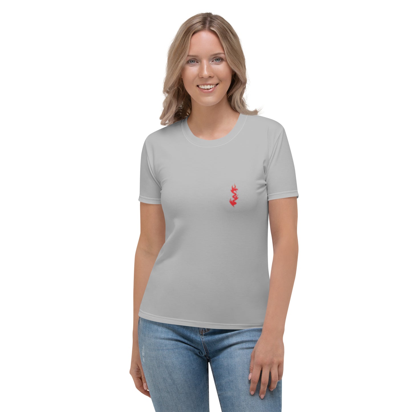 Design 2 // Women // Shirts // T-Shirt // Grey // Front 1