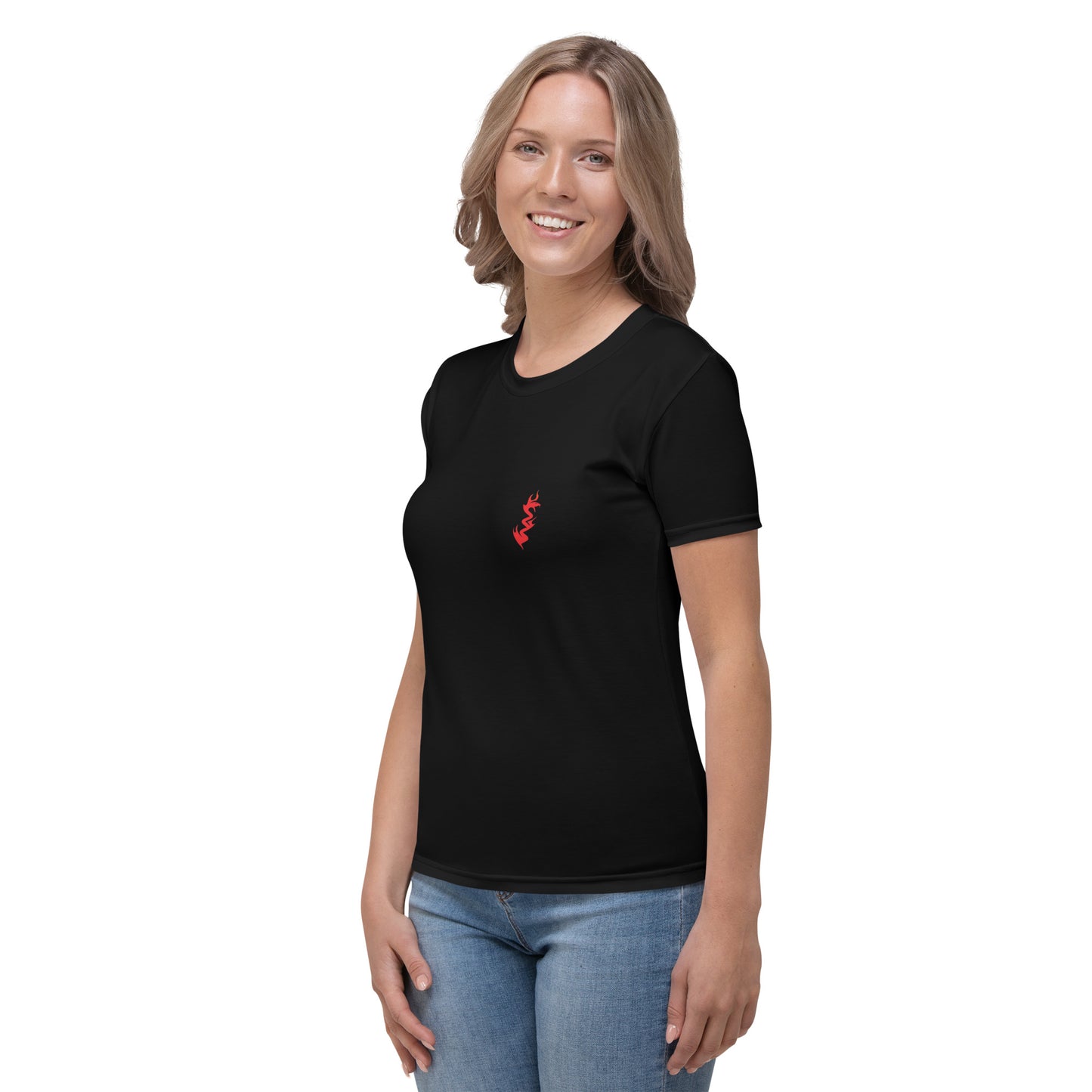 Design 1 // Women // Shirts // T-Shirt // Black // Front 1 - Viper-Size