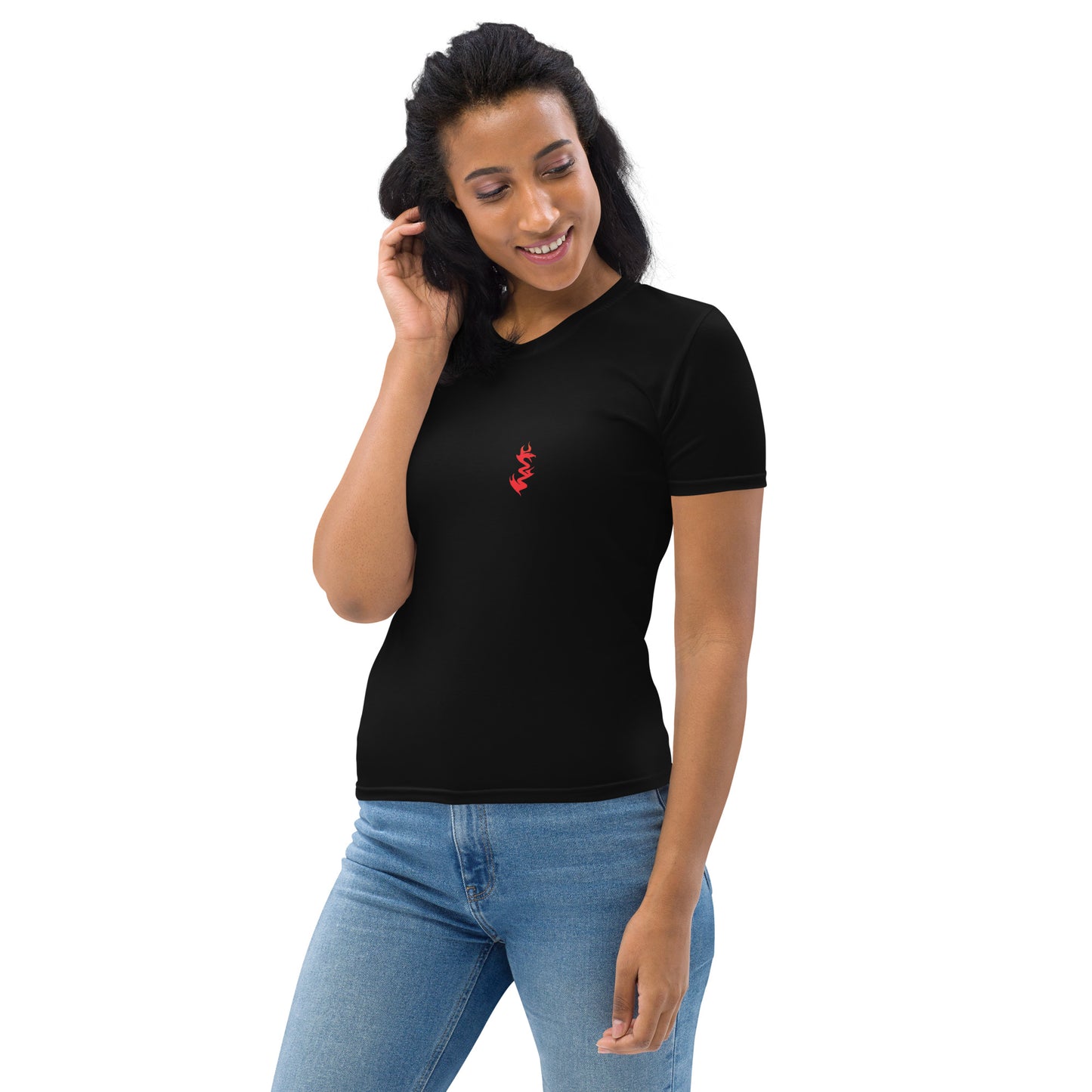 Design 1 // Women // Shirts // T-Shirt // Black // Front 1 - Viper-Size