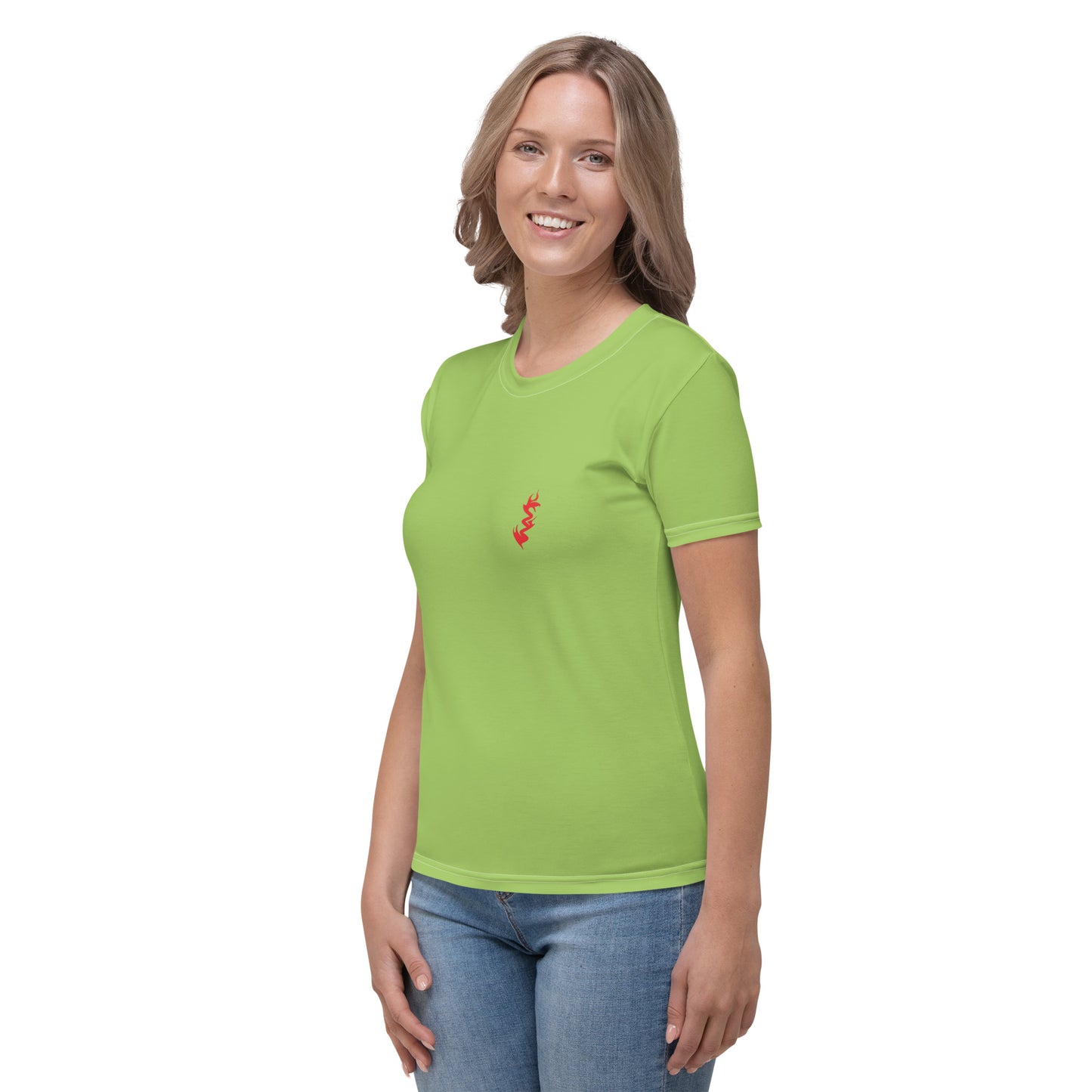 Design 1 // Women // Shirts // T-Shirt // Green // Front 1 - Viper-Size