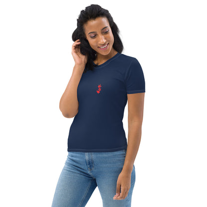 Design 1 // Women // Shirts // T-Shirt // Navy // Front 1 - Viper-Size